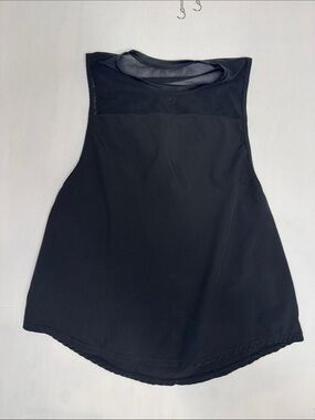 Source Unknown Black Athletic Tank with Mesh Yoke